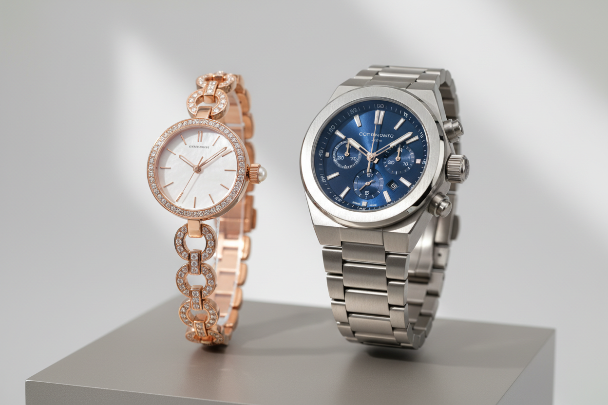 Watches man & woman